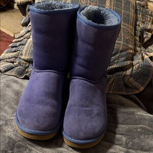Size 7 UGG Soft Blue Fleece Boots